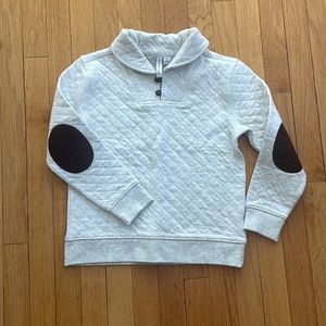 Shawl collar, wlbow pad sweater